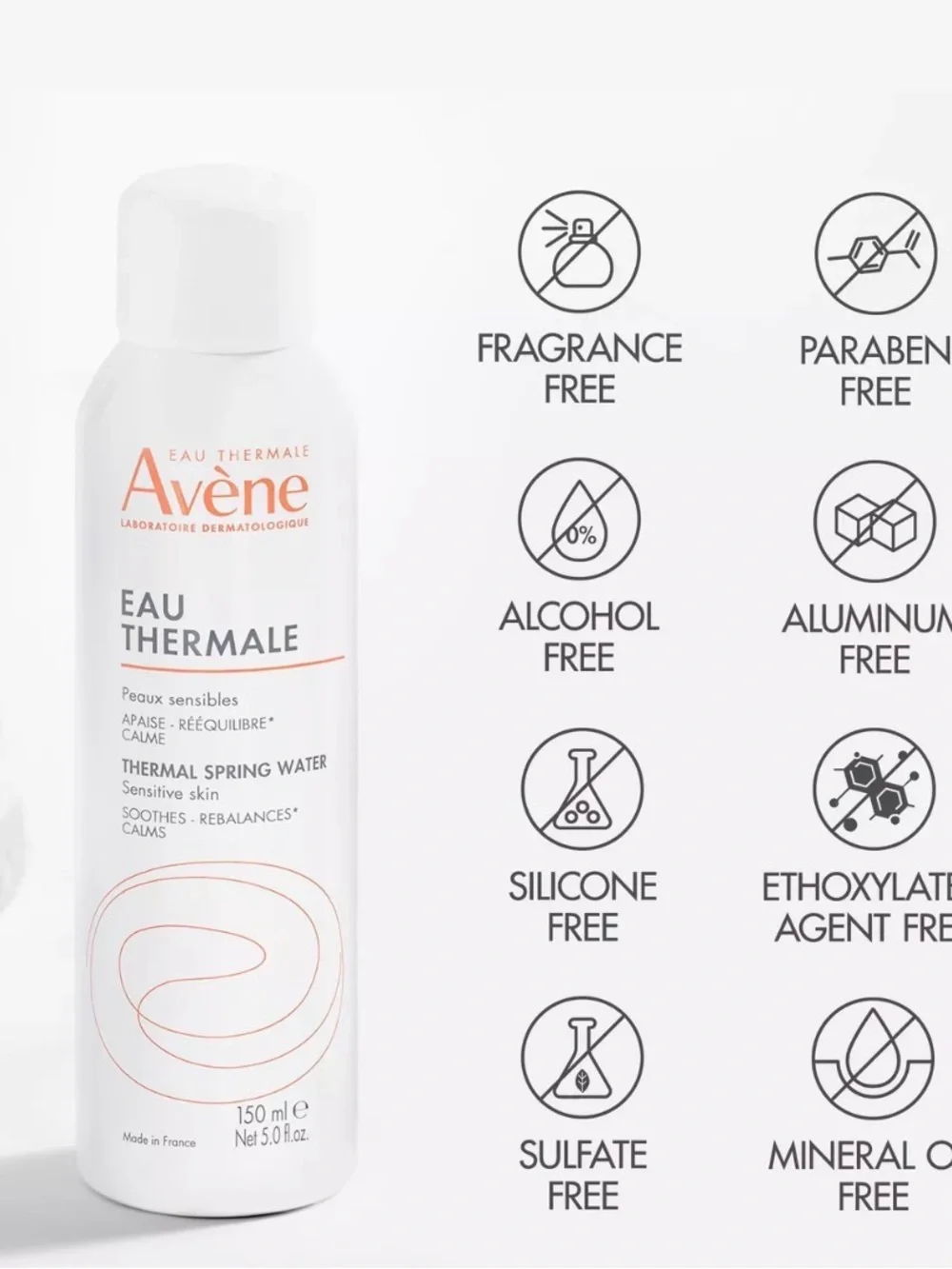 Avenue White Thermal Spring Water Spray with Orange Accents